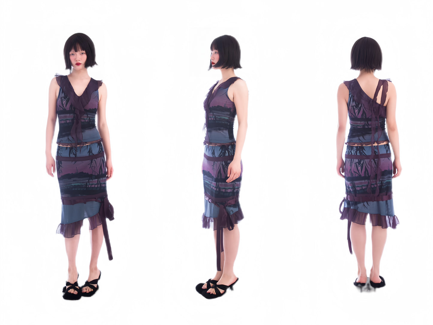 Orangela - Dreamscape Memory Gauze Skirt