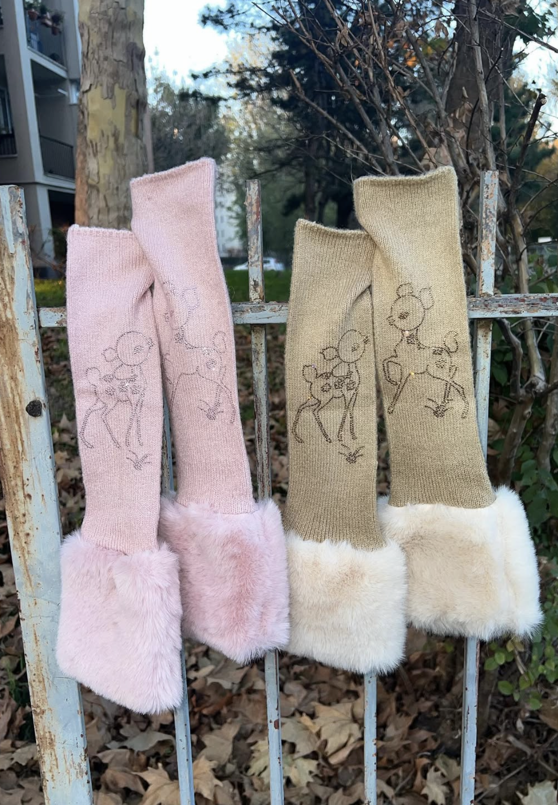 Orangela - Crystalized Deer Knnitwear Arm warmer