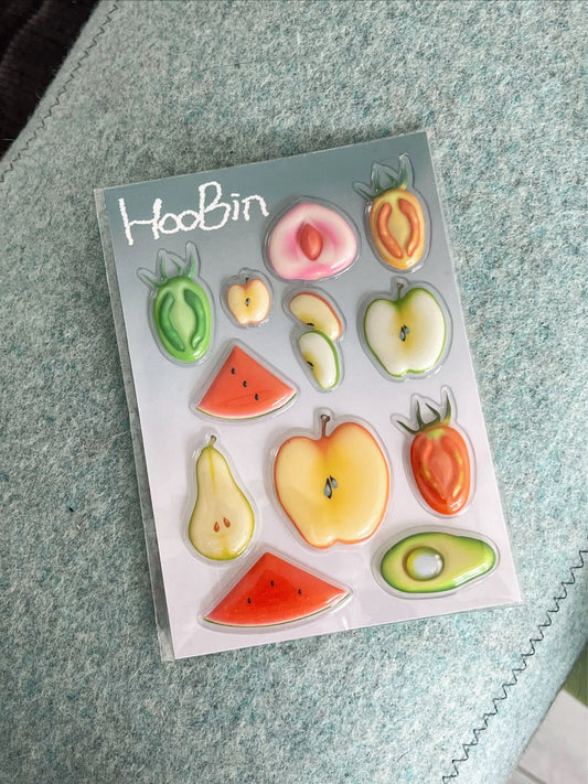 Hoobin - Fruit & Vegetable Waterproof Stickers