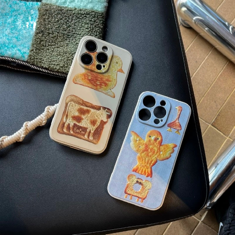 Hoobin - Toast & Biscuit Silicone Phone Case Hoobin - Toast & Biscuit Silicone Phone Case