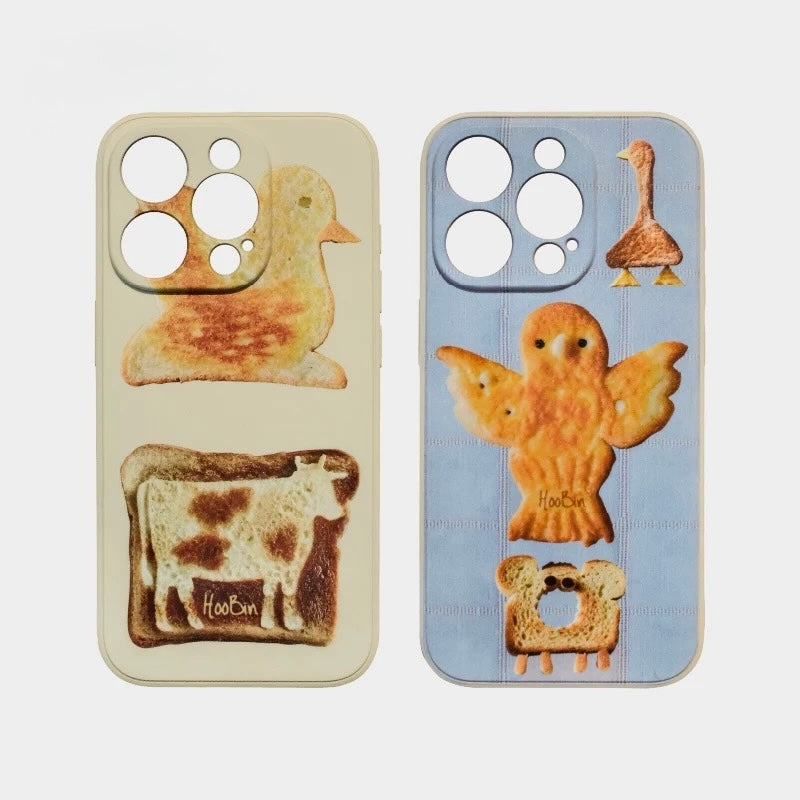 Hoobin - Toast & Biscuit Silicone Phone Case