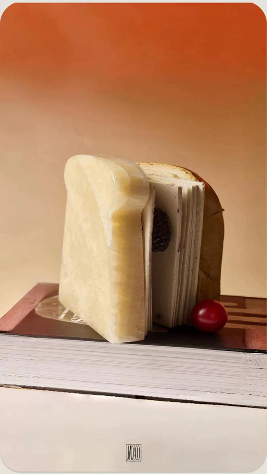 JADE DECO - Natural Jade Toast Bookend