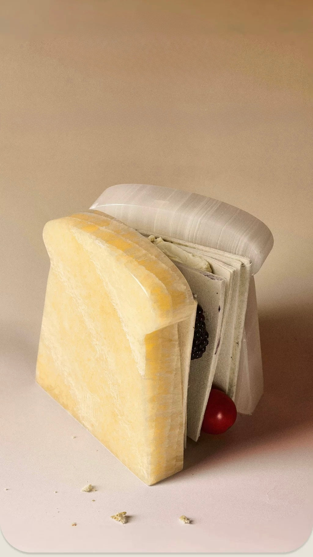 JADE DECO - Natural Jade Toast Bookend
