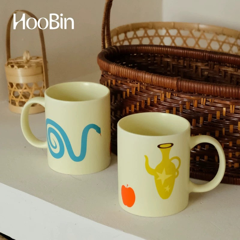 Hoobin - Snake & Apple illustration Cup