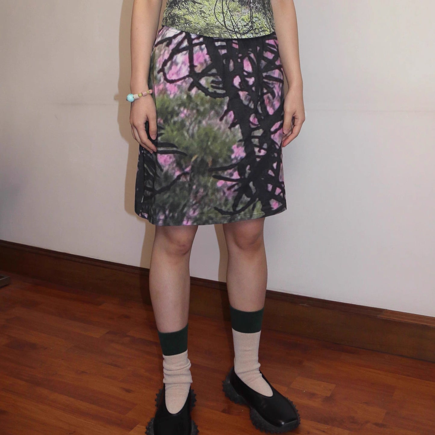 Oddgreen – Oleander Bloom Stretch Skirt