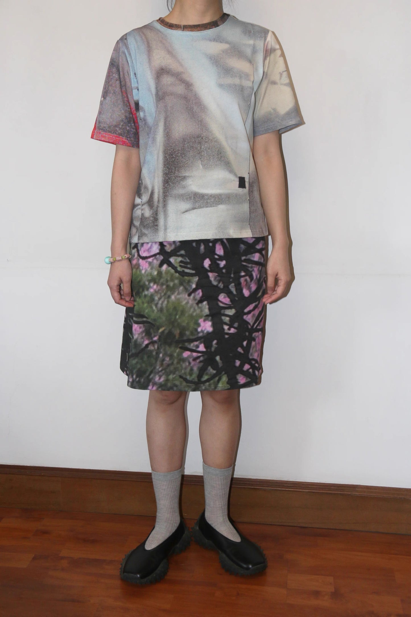 Oddgreen – Oleander Bloom Stretch Skirt