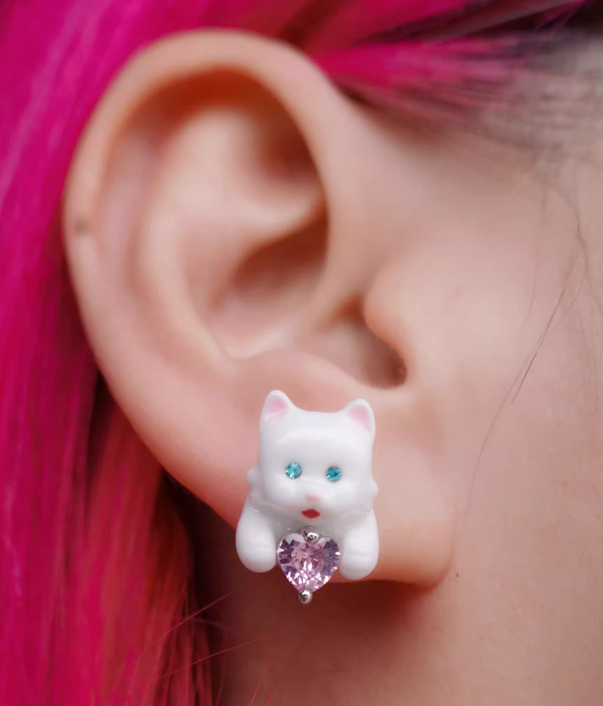 CanCanUniverse - Heartfelt Companions Earrings (KittenLove)