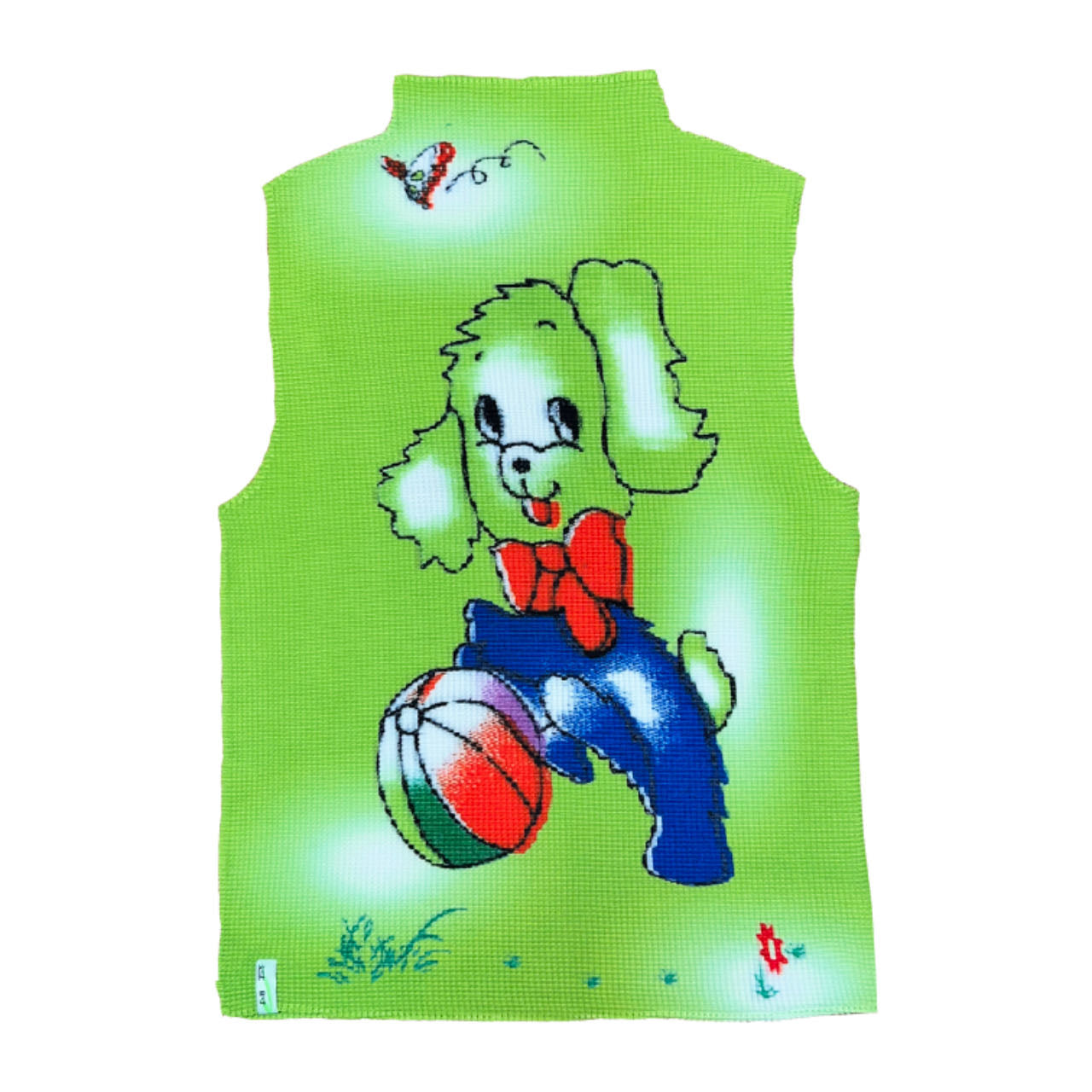 Outstore - Elastic Printed Pleat Top (Puppy)