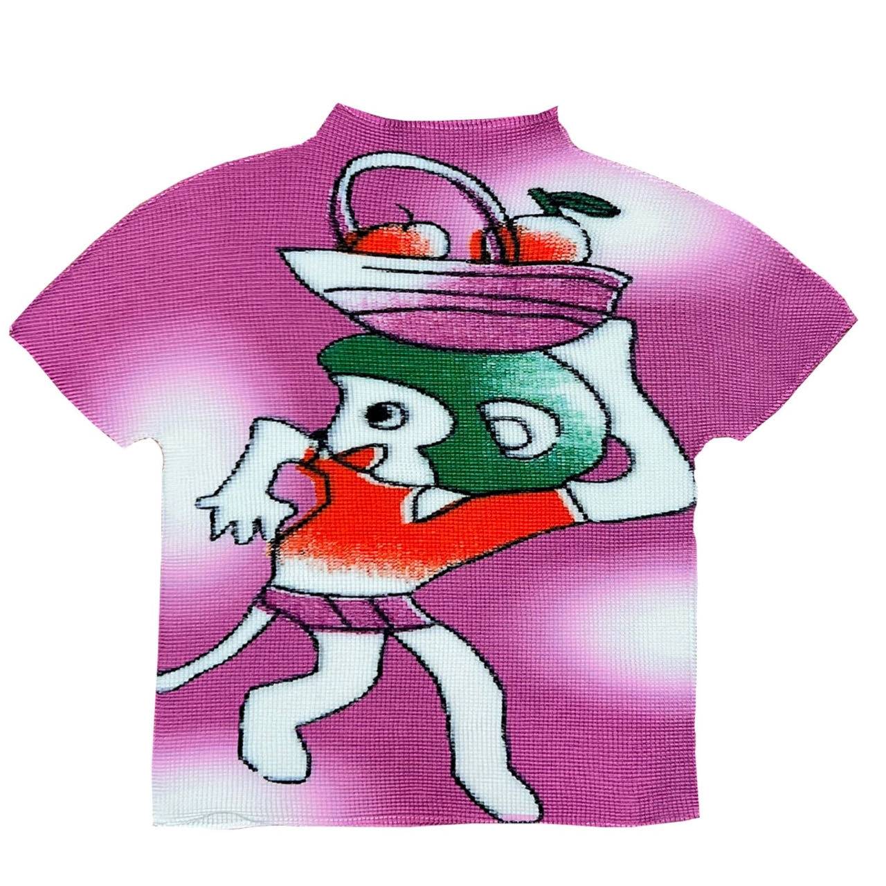 Outstore - Elastic Printed Pleat Top (Monkey Toy)