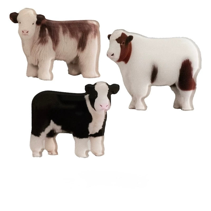 Hoobin - Calf Fridge Magnets (Set of 3)