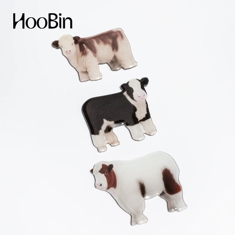 Hoobin - Calf Fridge Magnets (Set of 3)