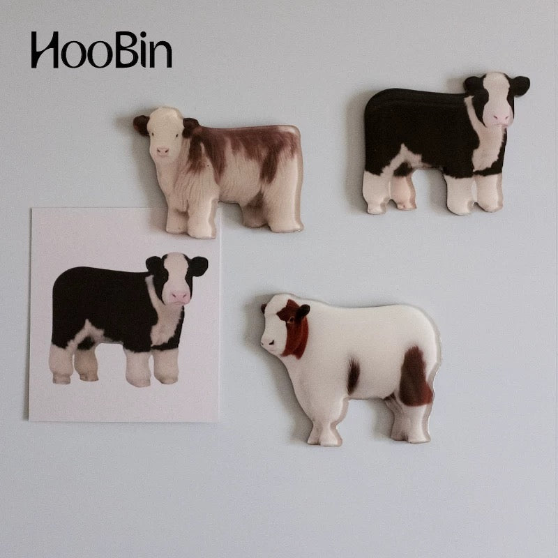 Hoobin - Calf Fridge Magnets (Set of 3)