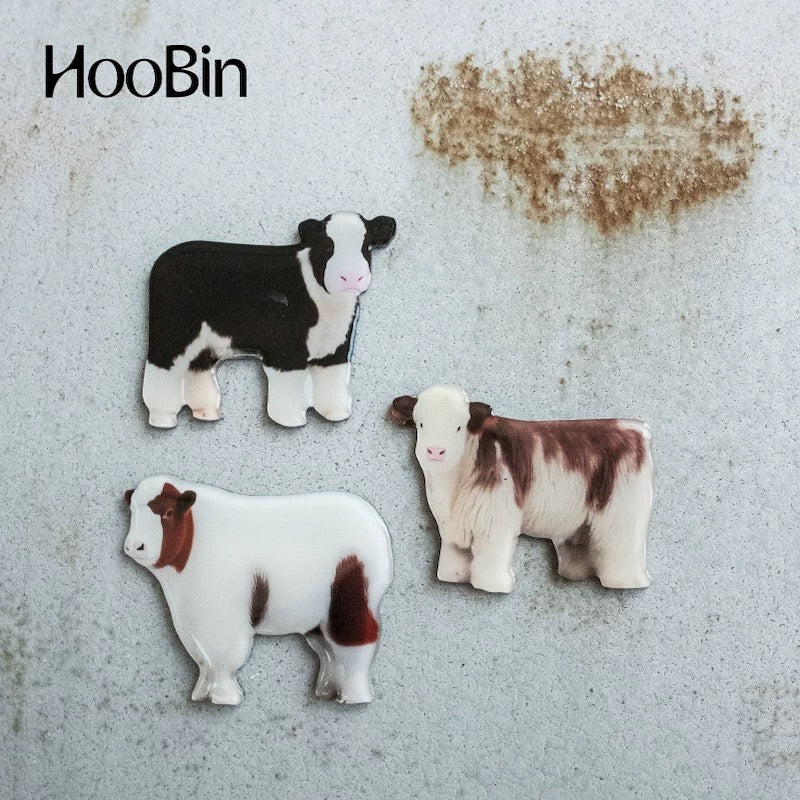 Hoobin - Calf Fridge Magnets (Set of 3)