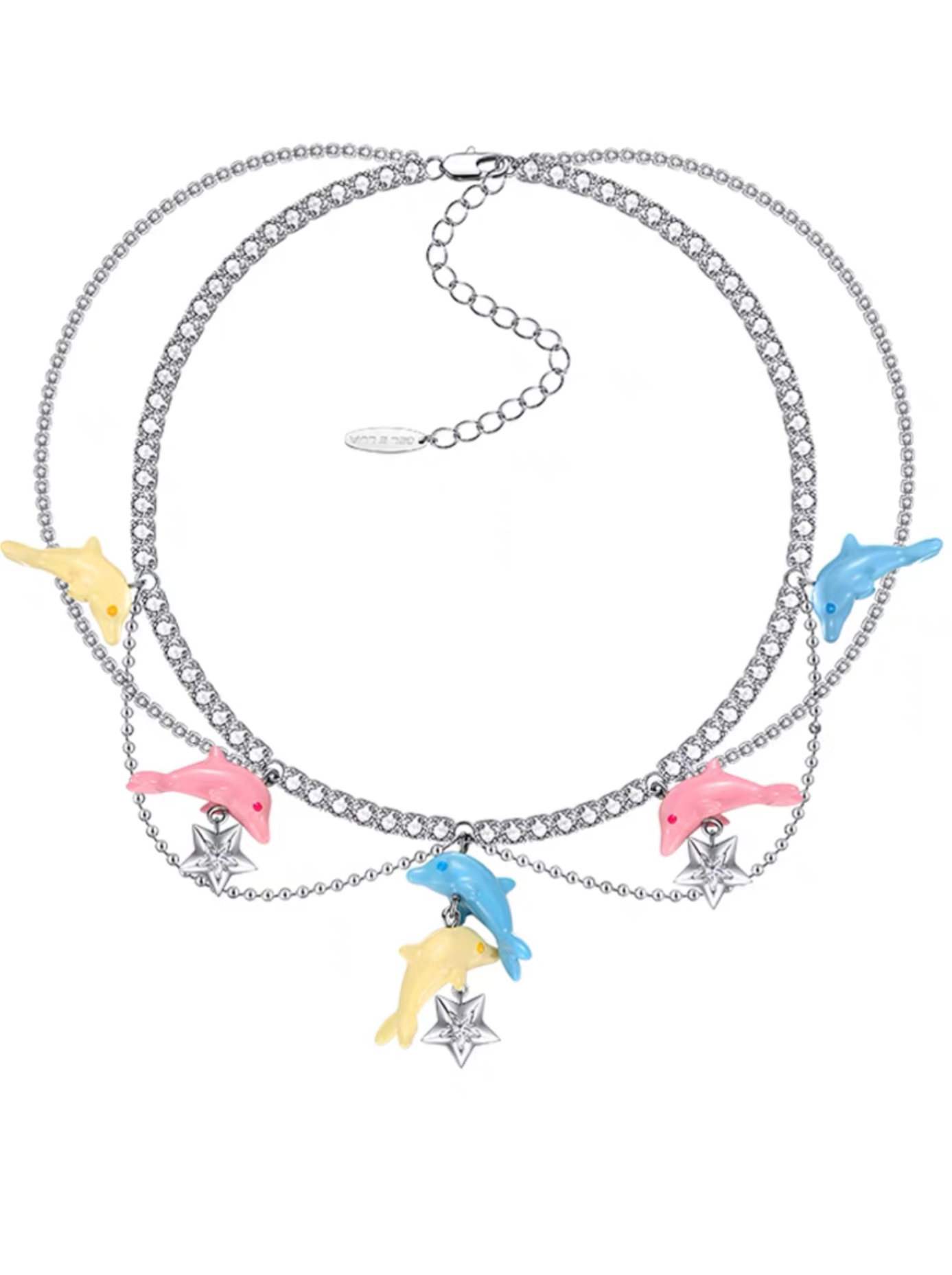 Gelelua - Tricolor Dolphin Jump Necklace (My Virtual Toys)