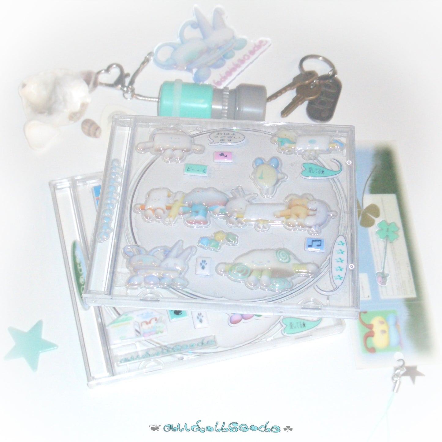 alldollscode - PVC Transparent 3D Journal Stickers Bubble Stickers