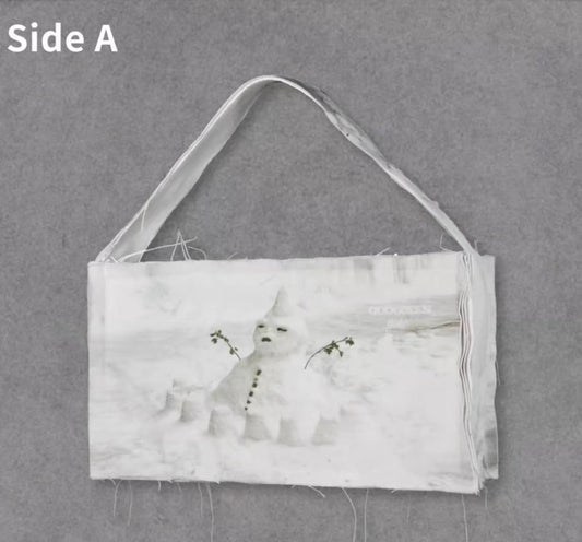 OddGreen - Canvas Handbag (SnowMan)