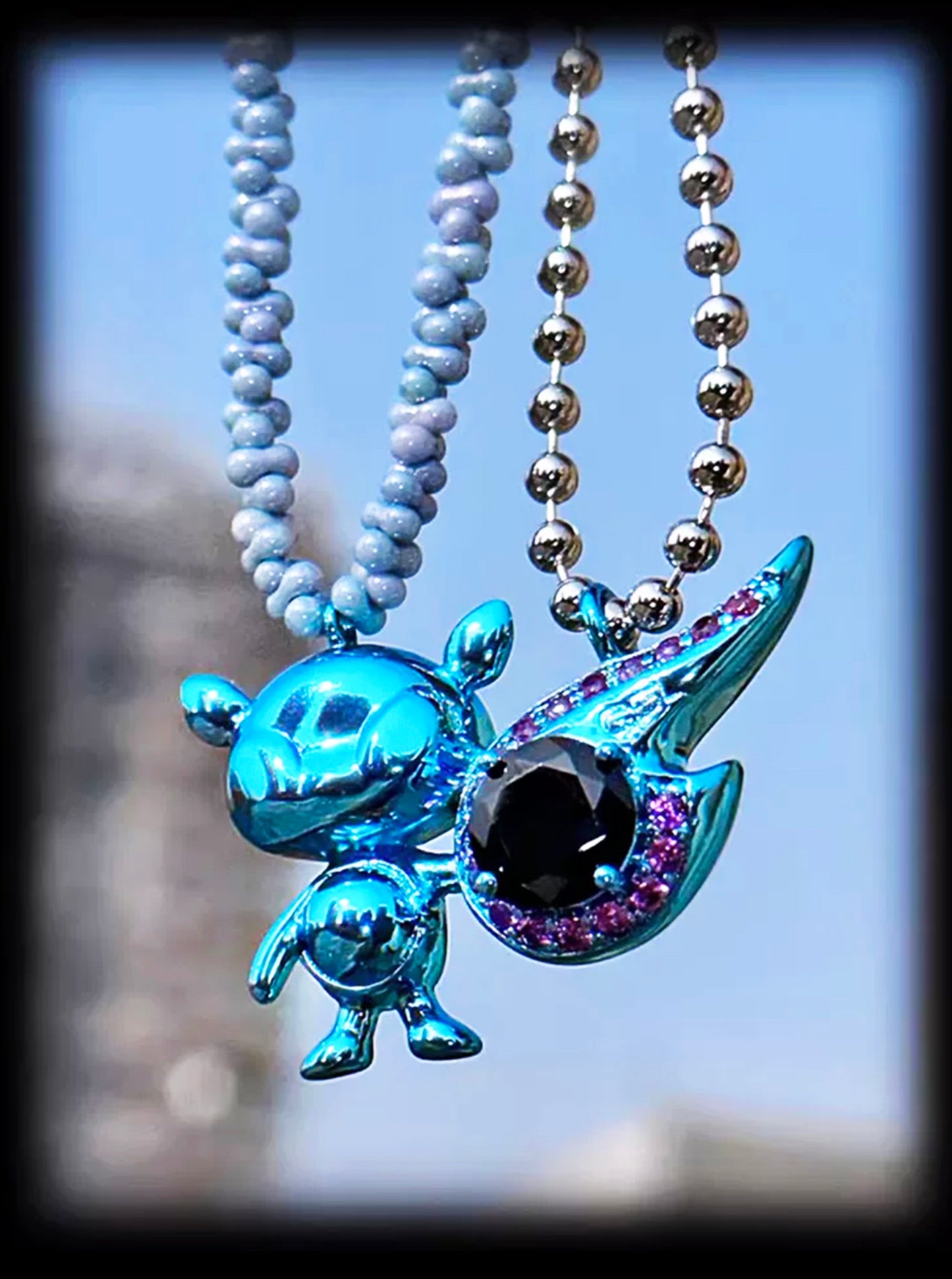 Gelelua - Double layer Pet Necklace (Pinball Galaxy)