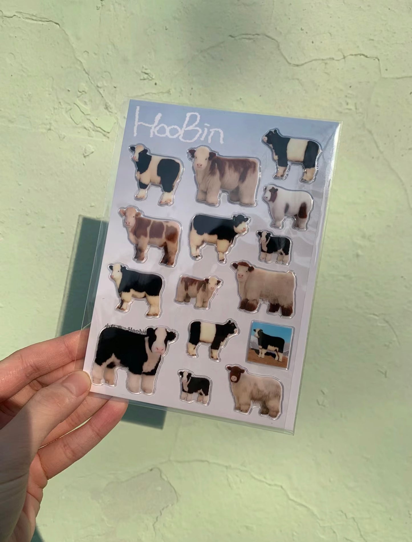 Hoobin - Waterproof Stickers (Fluffy Baby Cow)