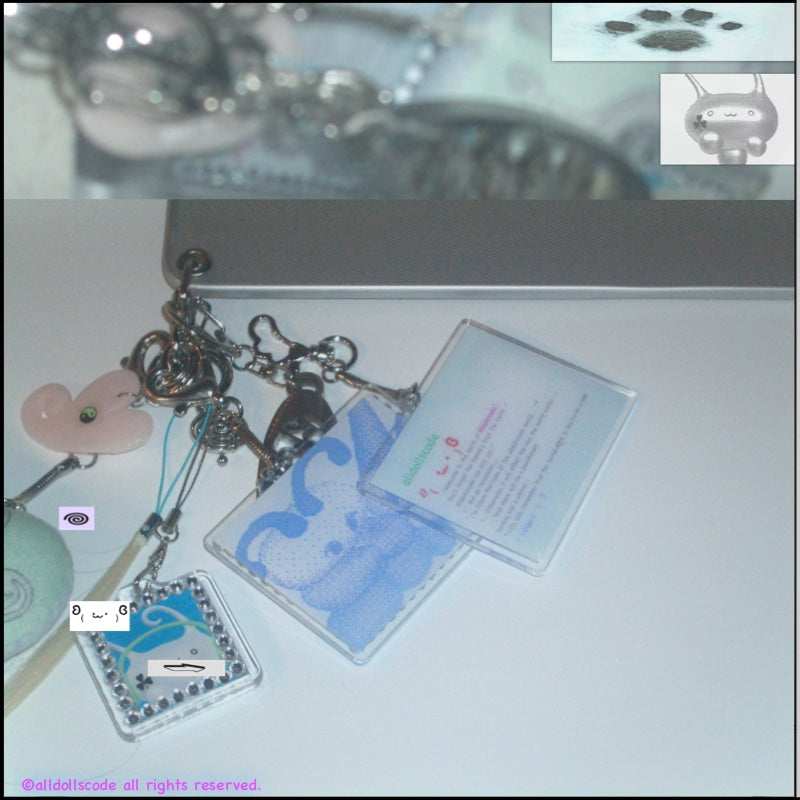 alldollscode - Original Illustration PVC Transparent Keychain