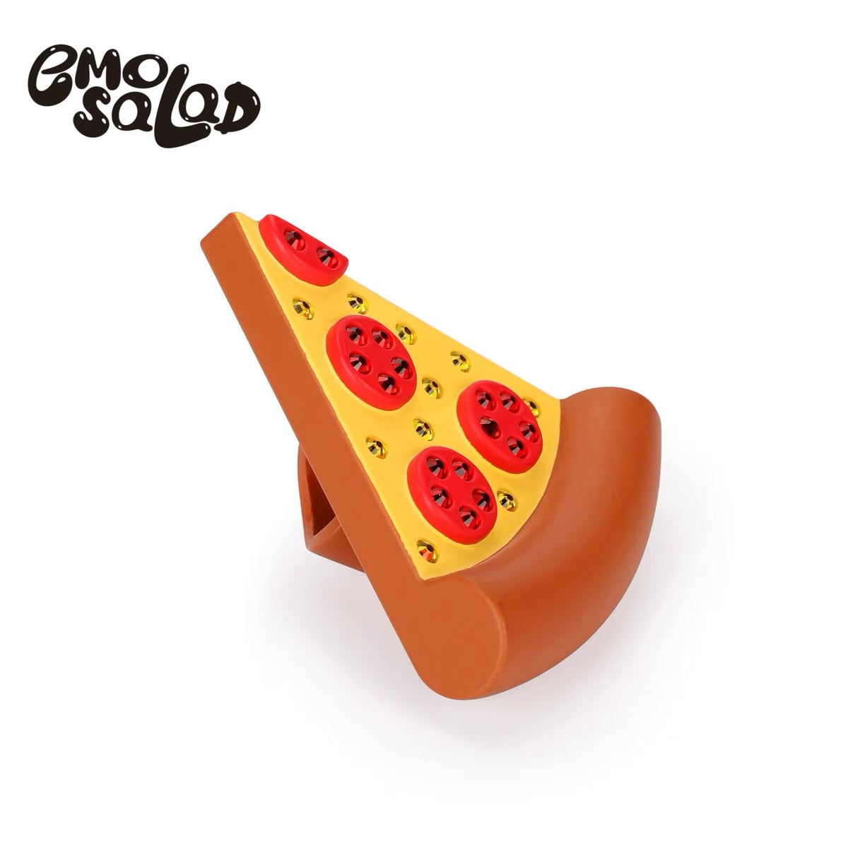 Emo Salad - 3D printed Pizza Crystalized Ring