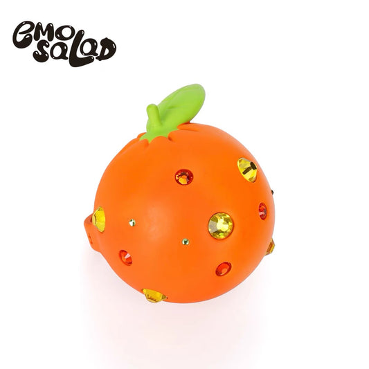 Emo Salad- 3D printed Orange Crystalized Ring