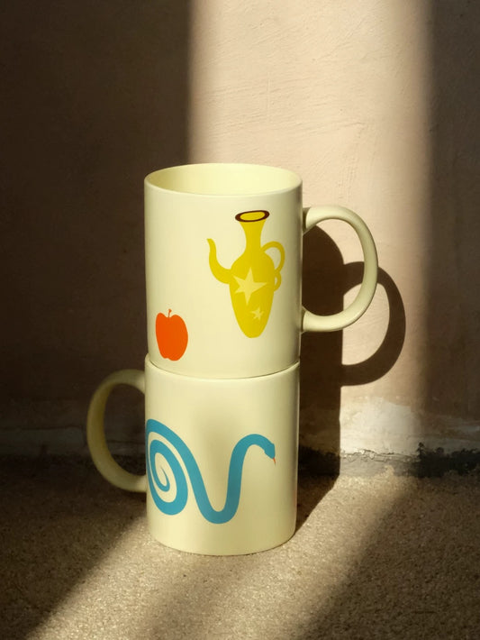 Hoobin - Snake & Apple illustration Cup