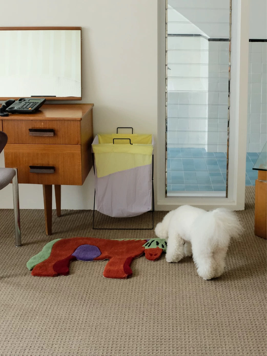 Hoobin - Hand-Tufted Little Red Horse Rug – Brick Red