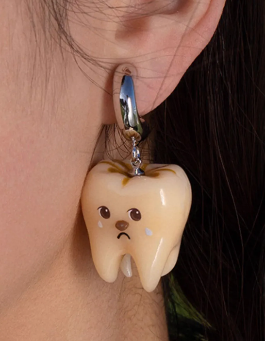 CanCanUniverse - 3D Printed Handmade Tooth Earrings