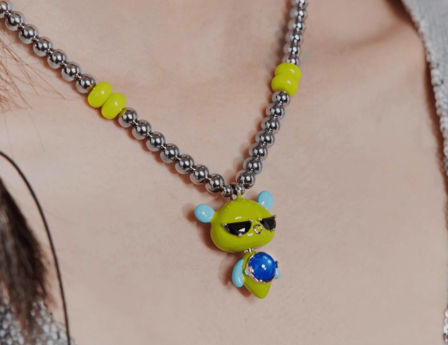 GeLeLua - Futuristic Character Necklace (Pinball Galaxy)