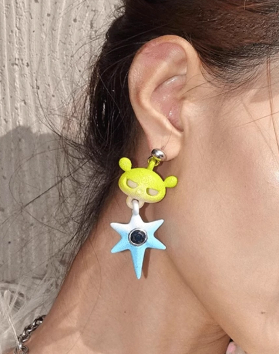 Gelelua - Airbag 3D Print Earrings (Pinball Galaxy)