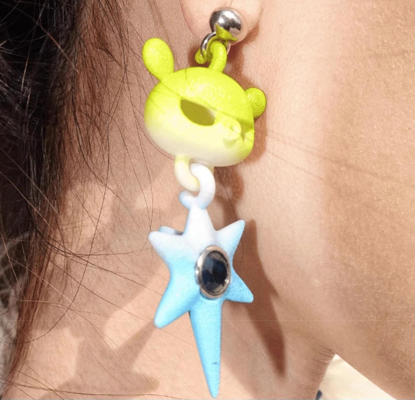 Gelelua - Airbag 3D Print Earrings (Pinball Galaxy)