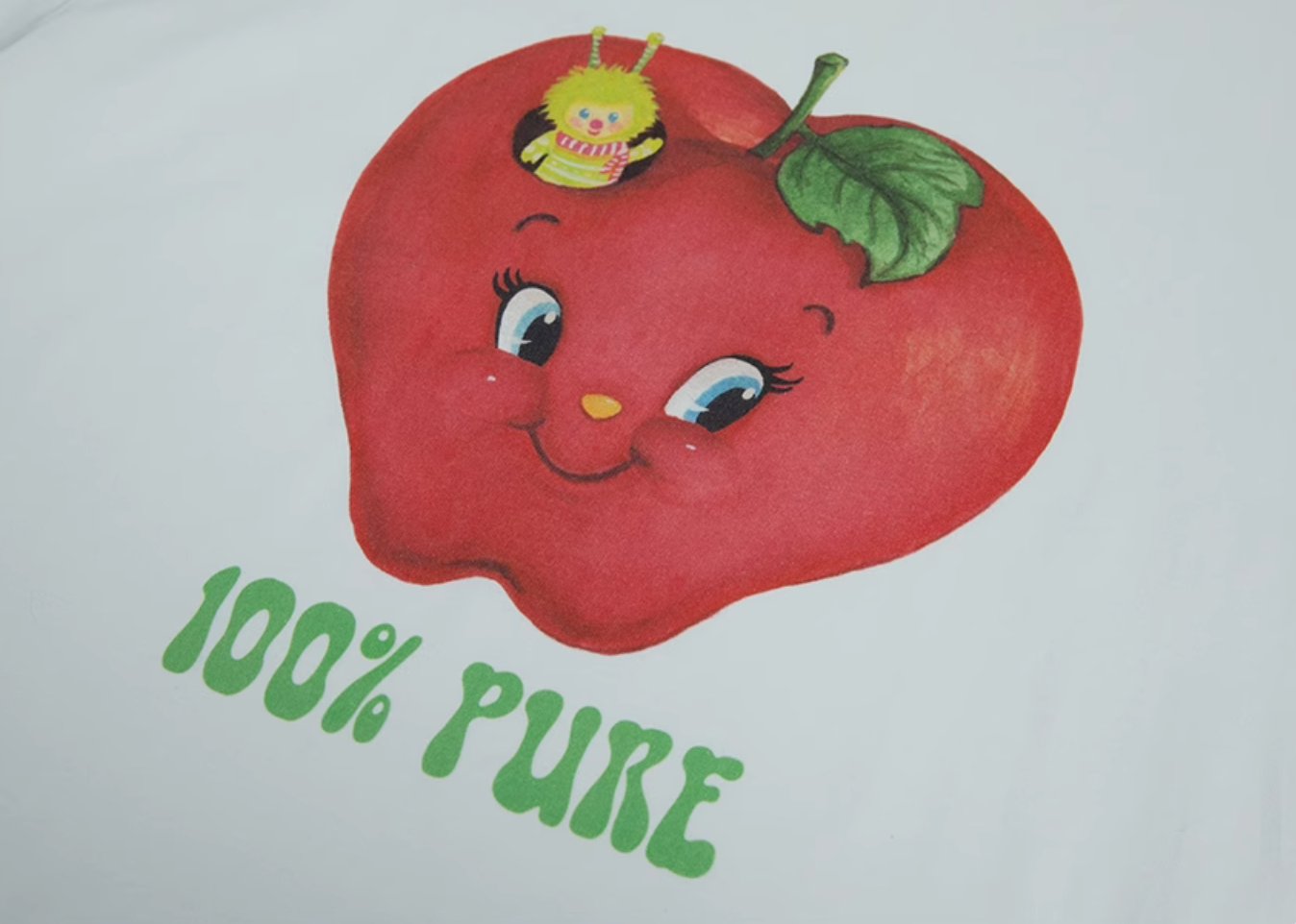 CanCanUniverse - Apple Watercolor Illustration Cute White T-Shirt