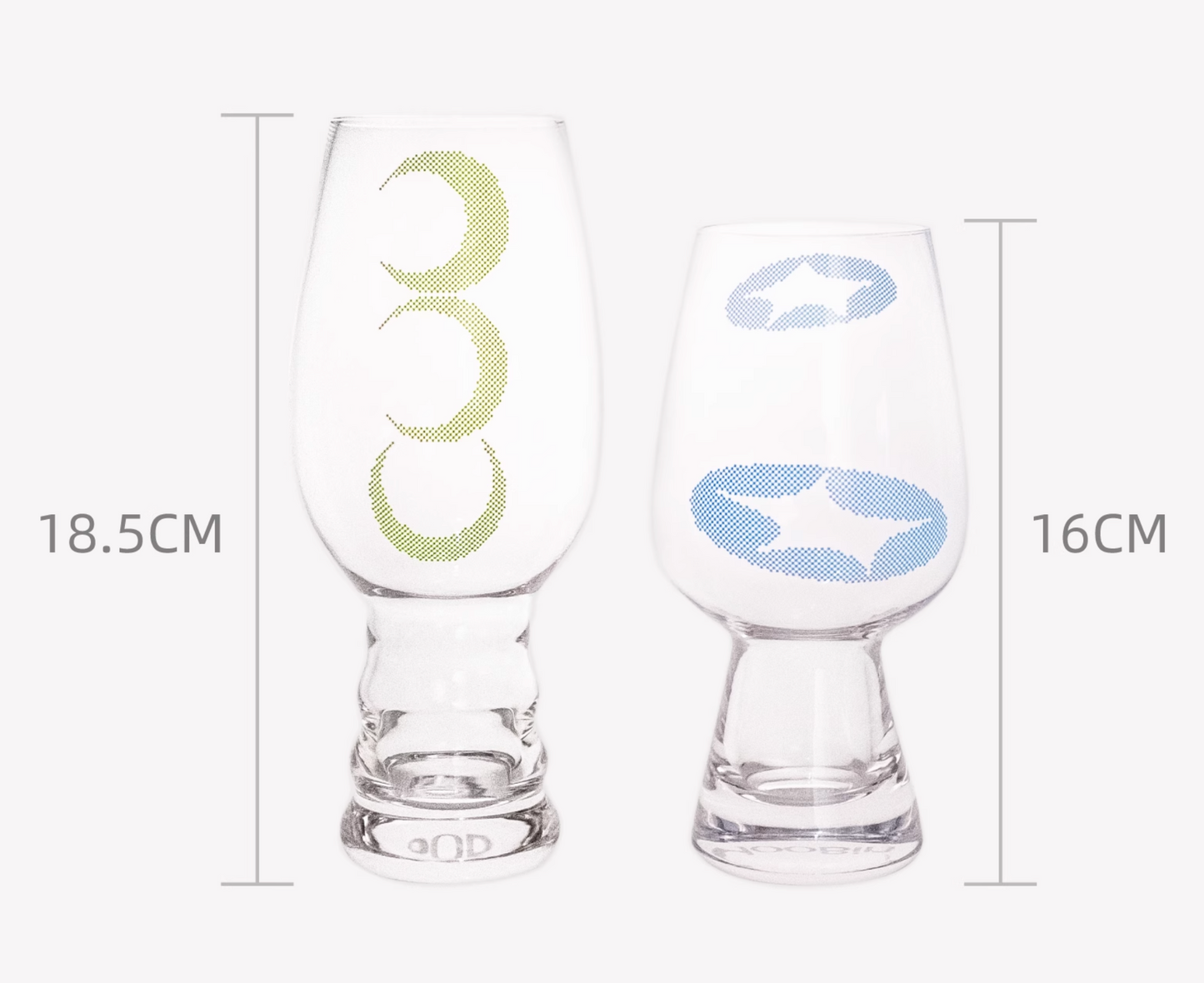 Hoobin - Celestial Moon and Star Glass Set