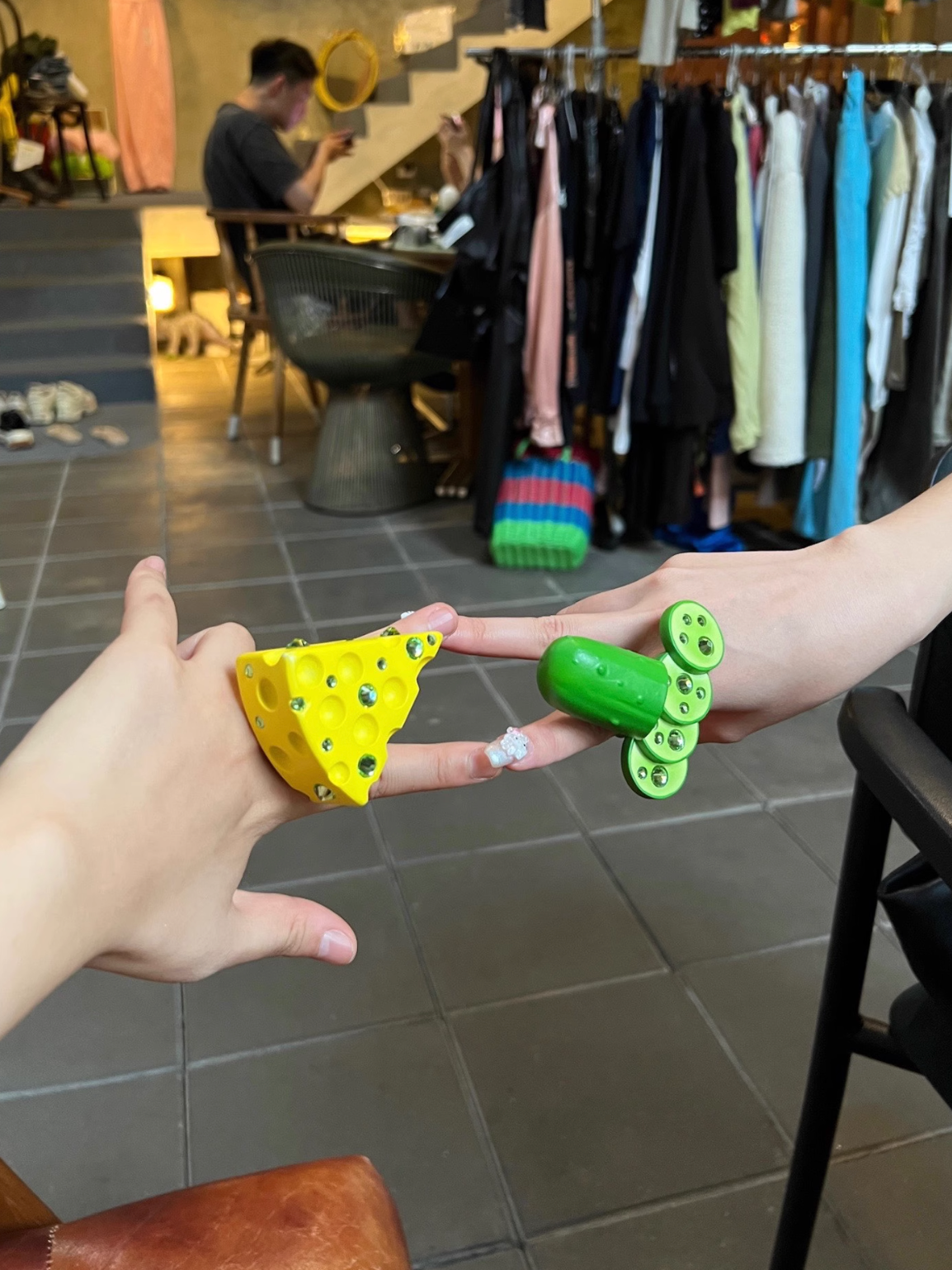 EmoSalad - 3D Printed Cucumber Ring