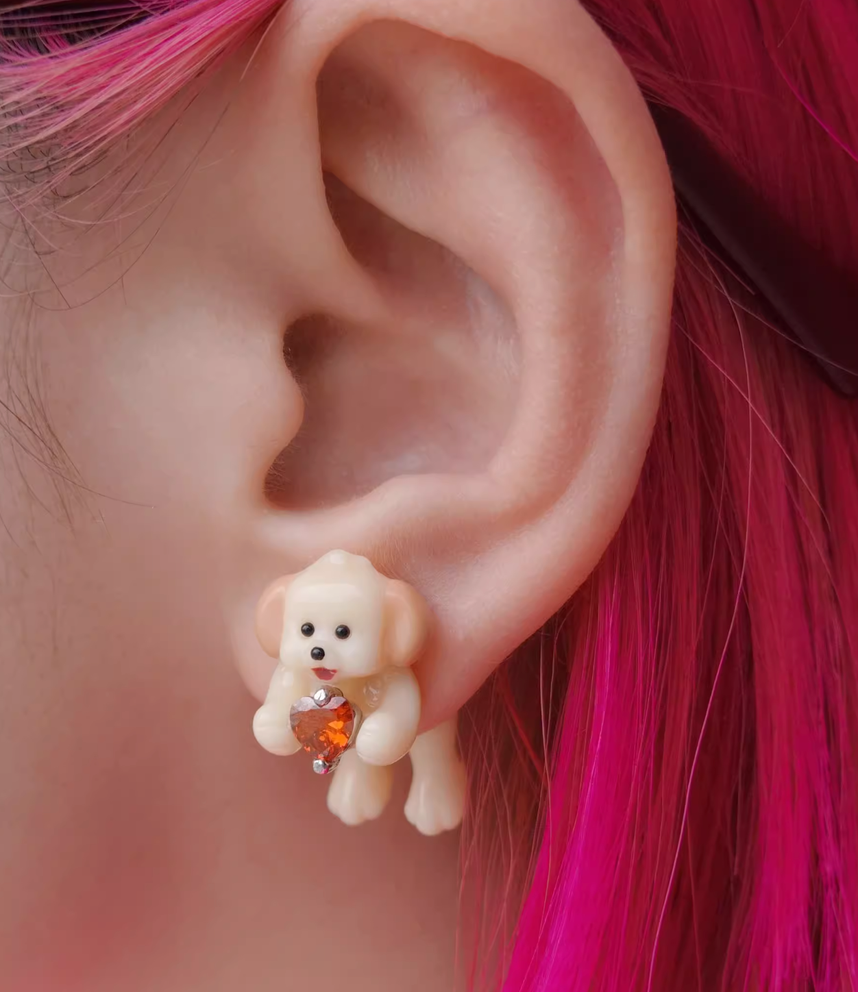 CanCanUniverse - Heartfelt Companions Earrings （PuppyLove)